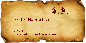 Holik Magdolna névjegykártya