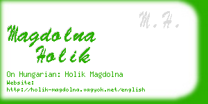 magdolna holik business card